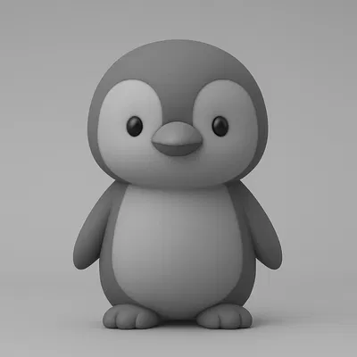 Mô Hình Chim Cánh Cụt 3D Dễ Thương