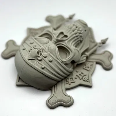 Trang Trí Tường Hình Bộ Xương Cướp Biển Độc Đáo