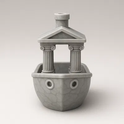 Thuyền Benchy Kiến Trúc Hy Lạp