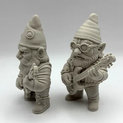 Cặp Gnome Chơi Guitar – Trang Trí Vườn Độc Đáo
