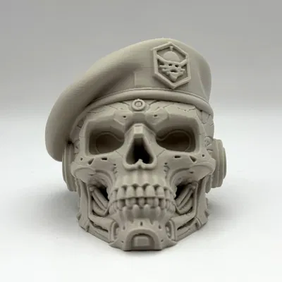 Mũ Beret Cyber – Tượng Đầu Lâu Chiến Thuật