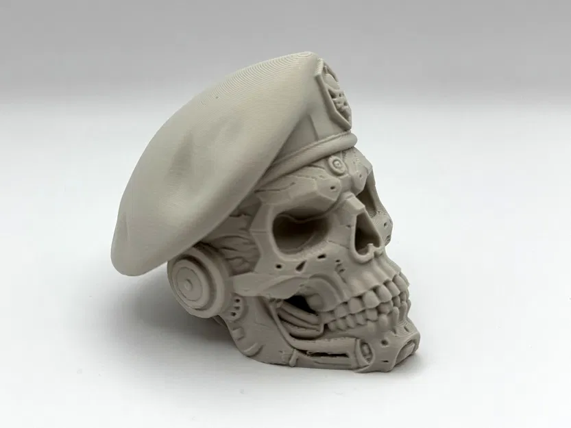 Mũ Beret Cyber – Tượng Đầu Lâu Chiến Thuật - Image 4