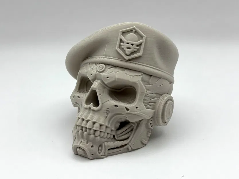 Mũ Beret Cyber – Tượng Đầu Lâu Chiến Thuật - Image 5