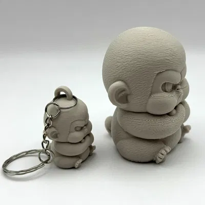 Khỉ Mặt Nhăn Kèm Móc Khóa