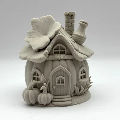 Mô Hình Nhà Cổ Tích Bí Ngô - Pumpkin Fairy Cottage