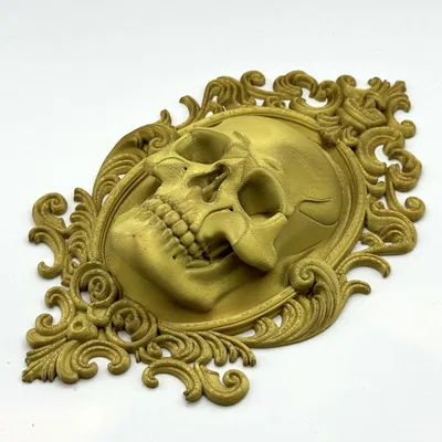 Mặt Nạ Đầu Lâu Phong Cách Baroque Treo Tường