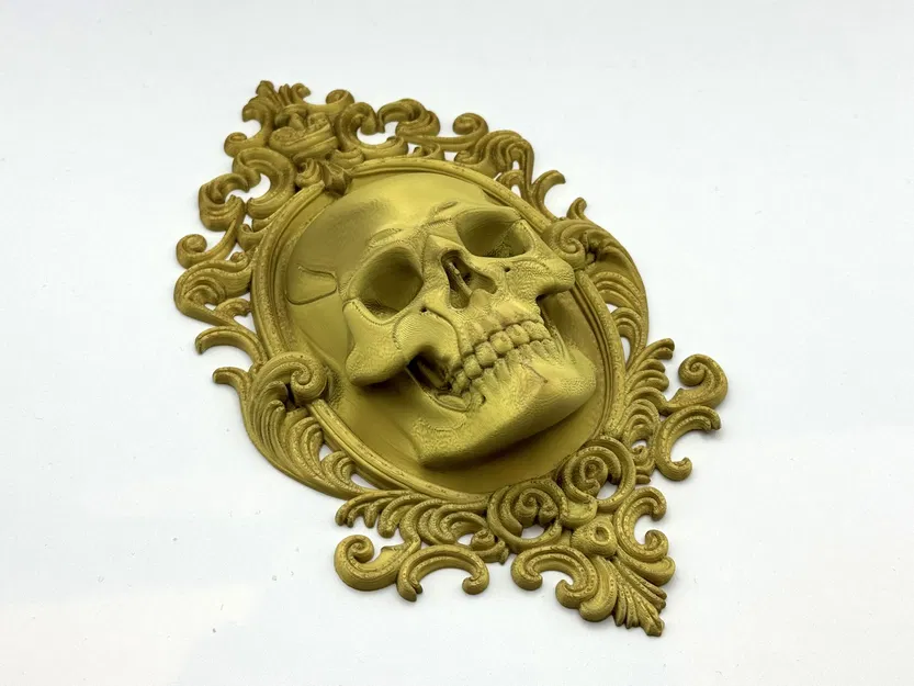 Mặt Nạ Đầu Lâu Phong Cách Baroque Treo Tường - Image 3