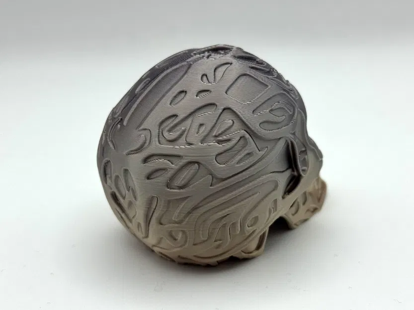 Mô Hình Đầu Lâu Tộc Lạ Hoa Văn 3D - Image 3