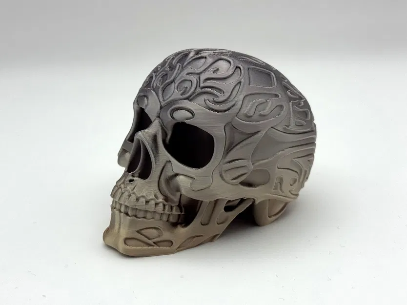 Mô Hình Đầu Lâu Tộc Lạ Hoa Văn 3D - Image 5