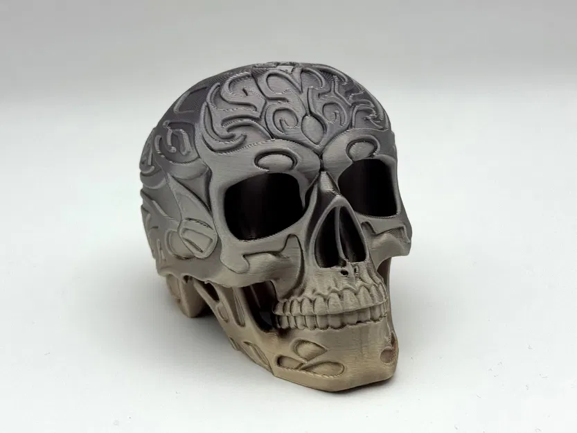 Mô Hình Đầu Lâu Tộc Lạ Hoa Văn 3D - Image 6