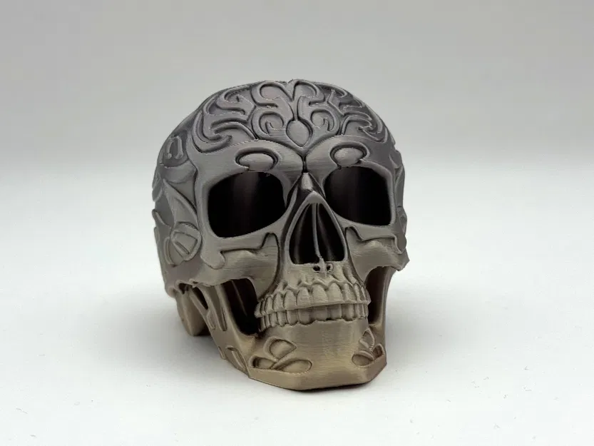 Mô Hình Đầu Lâu Tộc Lạ Hoa Văn 3D - Image 7