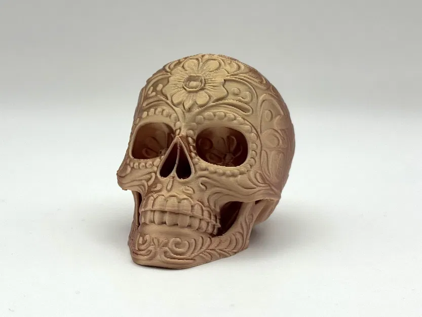 Mô Hình 3D Đầu Lâu Đường Hoa - Image 5