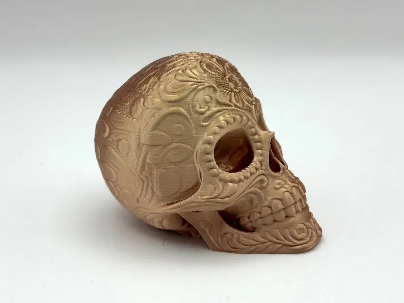 Mô Hình 3D Đầu Lâu Đường Hoa - Image 6