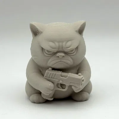 Mèo Khó Tính Cầm Súng