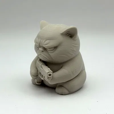 Mèo Khó Tính Cầm Súng