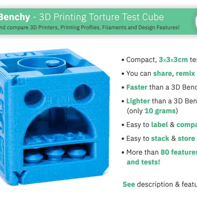 QuBenchy - Khối Lập Phương Kiểm Tra In 3D