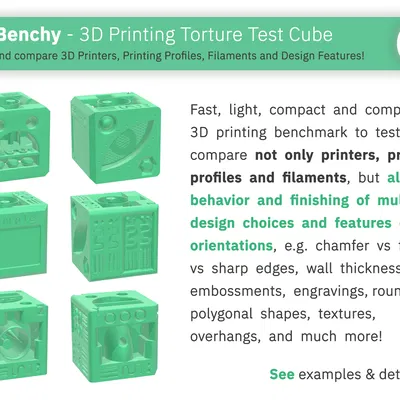 QuBenchy - Khối Lập Phương Kiểm Tra In 3D
