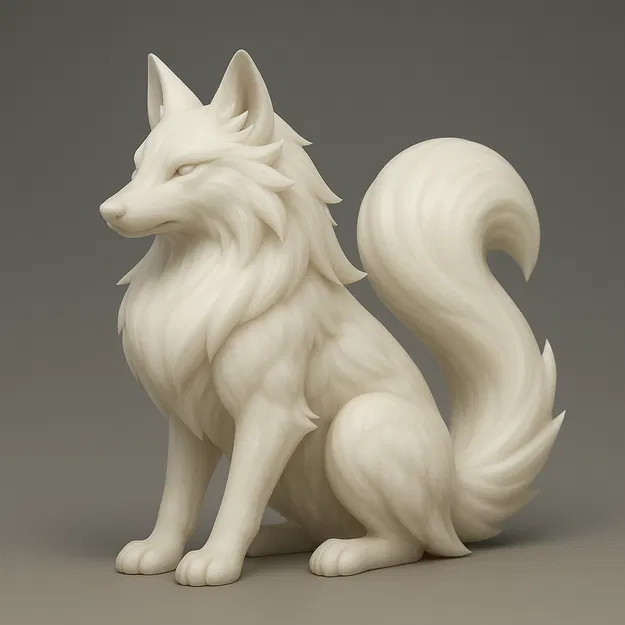 Wolfie - Tượng Sói Thanh Lịch - Image 1