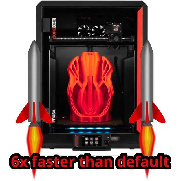 Bộ cấu hình profile siêu tốc Prusa Core One (từ file gcode mẫu) - Image 1