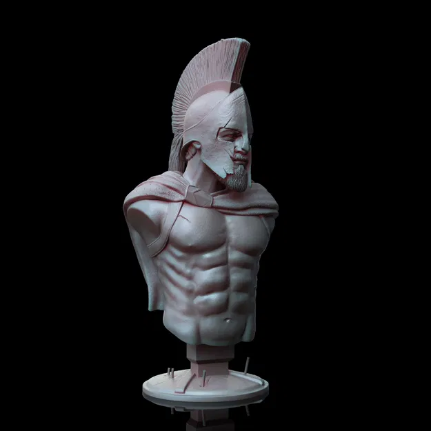 Tượng bán thân Leonidas (Phiên bản chiến đấu) - Image 4