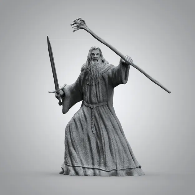 Tượng Balrog đấu Gandalf (Có sẵn hỗ trợ) - Image 7