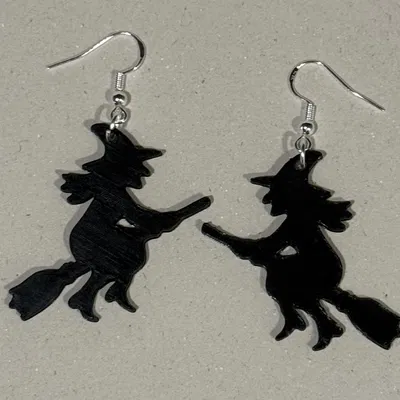 Bông Tai Phù Thủy Bay Mùa Halloween