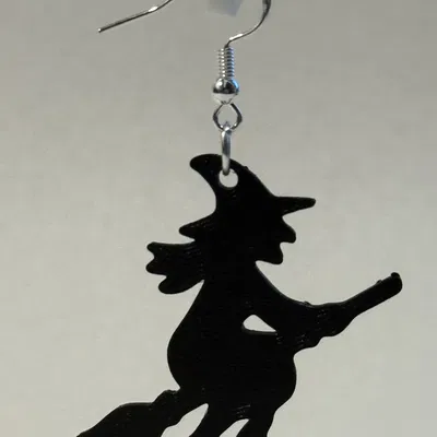 Bông Tai Phù Thủy Bay Mùa Halloween