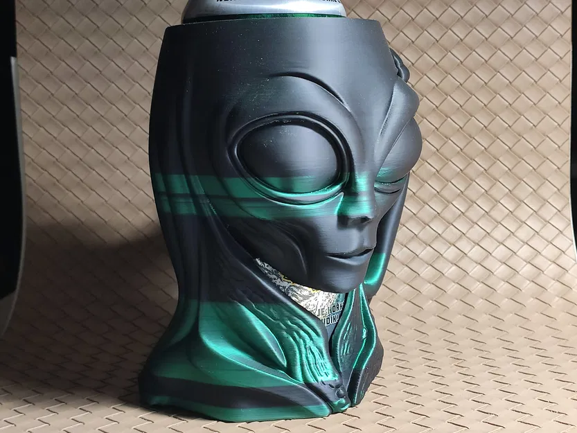 Cái Giữ Lon / Cốc Bia Hình Người Ngoài Hành Tinh Xám - Image 5