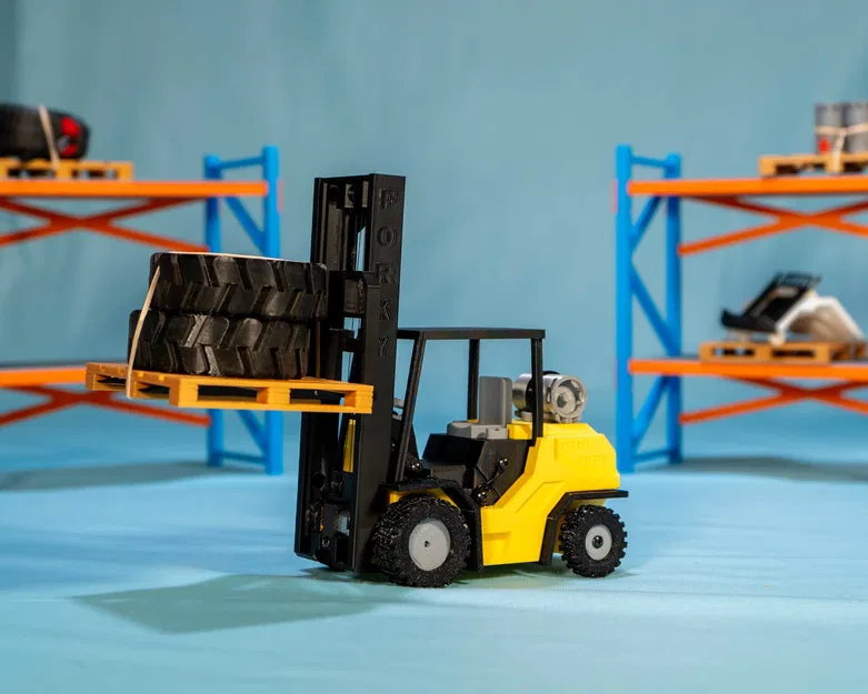 Xe Nâng RC In 3D - Tự Làm - Image 2