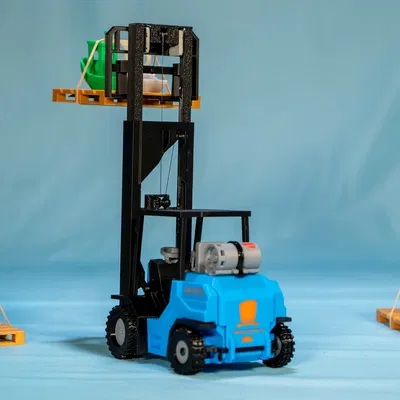 Xe Nâng RC In 3D - Tự Làm