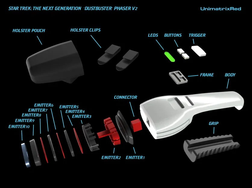 Star Trek: TNG Dustbuster Phaser V2 - Image 2