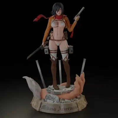 Mô hình Mikasa Ackerman Attack on Titan