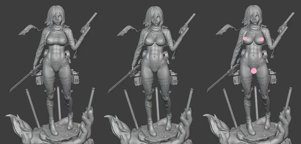 Mô hình Mikasa Ackerman Attack on Titan - Image 3