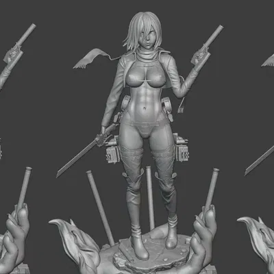 Mô hình Mikasa Ackerman Attack on Titan