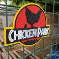 Biển Công Viên Gà - Tách Màu In - Thumbnail 1