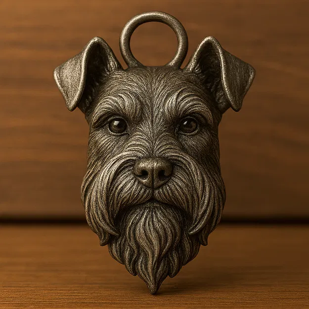 Móc khóa hình chó Schnauzer - Image 1