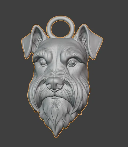 Móc khóa hình chó Schnauzer - Image 4