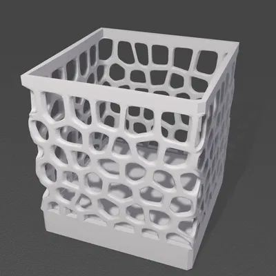 Ống Cắm Bút Vuông Có Lỗ