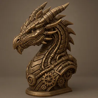 Tượng Rồng Steampunk