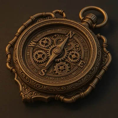 Tác Phẩm Điêu Khắc La Bàn Steampunk Độc Đáo