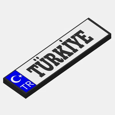 Móc Khóa Biển Số Thổ Nhĩ Kỳ Độc Đáo