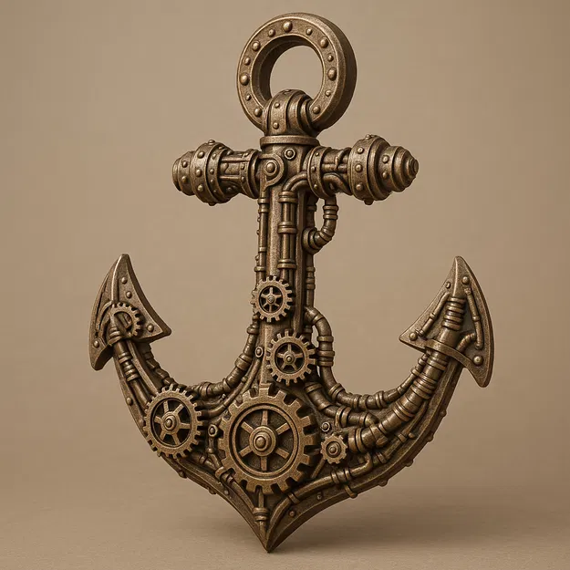 Tượng Mỏ neo Steampunk - Image 1