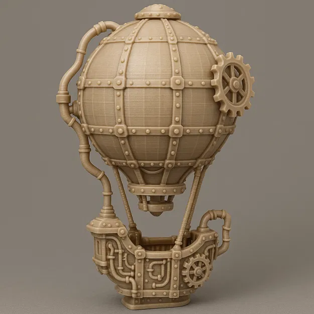 Tượng Khinh Khí Cầu Phong Cách Steampunk - Image 1