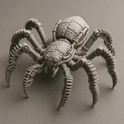 Mô hình Nhện Phong Cách Steampunk Độc Đáo