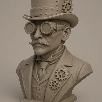 Chân dung Steampunk của một Quý ông