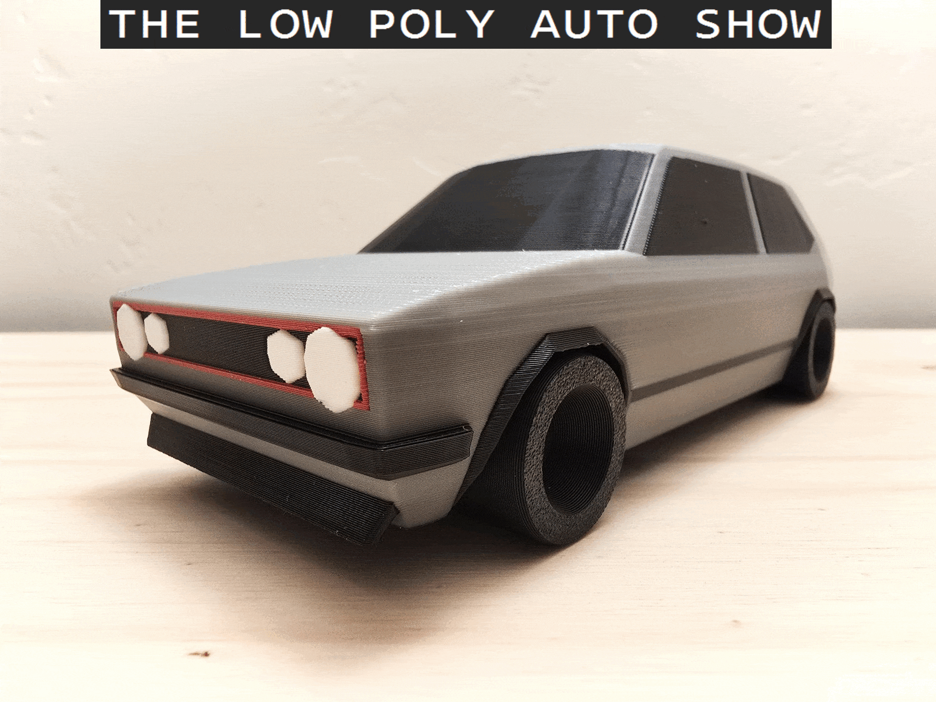 Volkswagen GTI Mk1 Phong Cách Low Poly - Image 1