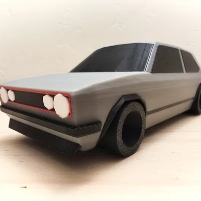 Volkswagen GTI Mk1 Phong Cách Low Poly