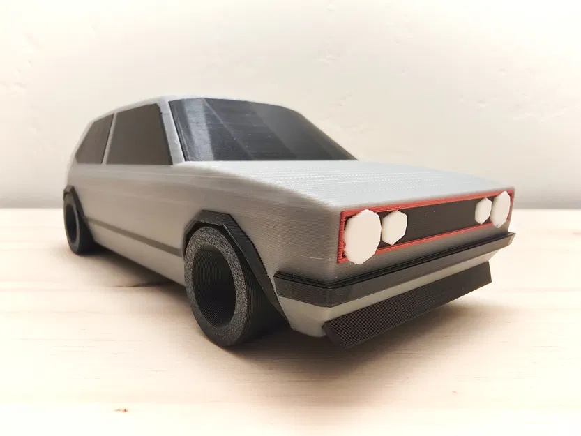Volkswagen GTI Mk1 Phong Cách Low Poly - Image 8