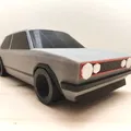 Volkswagen GTI Mk1 Phong Cách Low Poly - Thumbnail 8