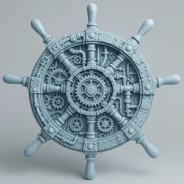 Bánh Lái Tàu Thủy Phong Cách Steampunk - Image 1